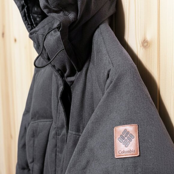 COLUMBIA Women's (S) Gray Puffer Jacket Hooded Parka Omni-Heat, Warm Winter Coat - Picture 6 of 9